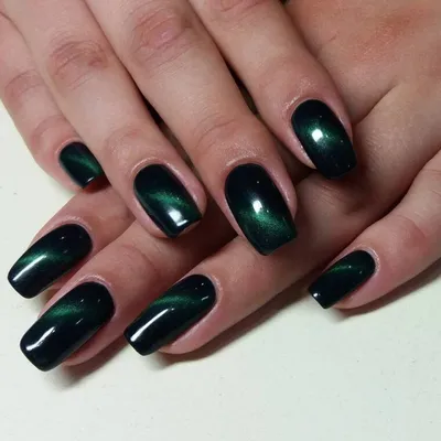 New! Модный маникюр кошачий глаз 2021-2022 80 фото идеи новинки | Green  nails, Fashion nails, Stylish nails