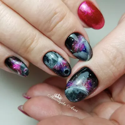 лунный маникюр- космос в красоте - NAILsBARs