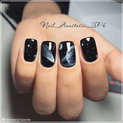 Космический маникюр #Nails_WF #nails #маникюр ЦВЕТ #manicure #ногти  #naildesign #дизайнногтей #beauty #nailsidea #n… | Nail manicure, Pretty  nails, New nail designs