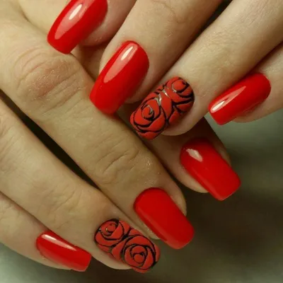 Маникюр с красным лаком - это классика, которая никогда не вый… | Дизайн  ногтей для свадьбы, Маникюр на день святого валентина, Оформление ногтей в  пасхальном стиле