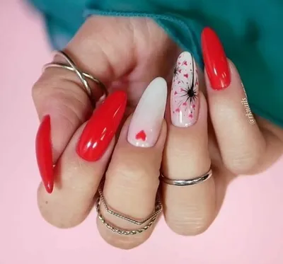 Красный маникюр 2024: тренды и новинки дизайна | Nails, Crystal nails, Gel  nails