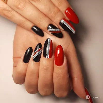 Красный маникюр | Red nails, Pretty nails, Elegant nails