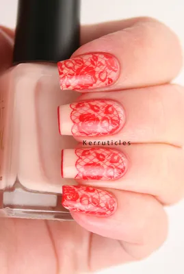 Lace French Nails (: | Sara Lee Rae V.'s Photo | Beautylish