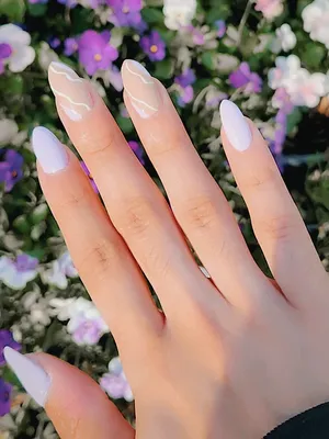 saw @sofiarichiegrainge w lavender nails soooo☁️🪻 #nails #nailinspo  #purplenails #simplenails #nailtutorial nail trends nail video summer … |  Instagram