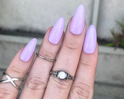 Lavender Cloud | Matte Medium Coffin Press-On Nails – RevelNailEU