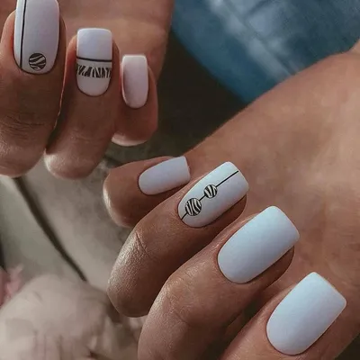 Классический белый + топ с чёрными точками + матовый топ ⚪️⚫️ В MARRYME  NAILS: - Маникюр + гель + укрепление 5500₸ - Педикюр + гель… | Instagram