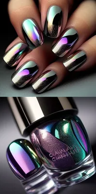 Chrome French Nails: The Key to My Heart | Metallic nails design, Metallic  nails, Chrome nails designs