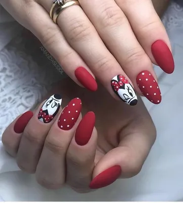 Стильный авторский маникюр #MilkyNails #Valeria_nail_stylist | Микки ногти, Микки  маус ногти, Дизайнерские ногти