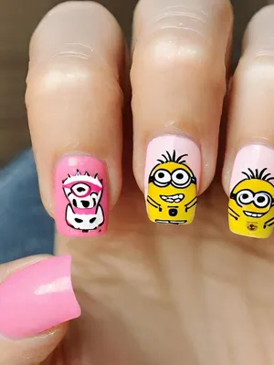 Press on Nails Minions Fake Nails Despicable Me Minion Nails Square Hand  Painted Nails Funny False Nails Geek Nails Fashion Nails Cute Nails - Etsy