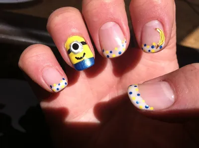 Minion Nails Then and Now - Monica Hayworth