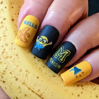 The Little Canvas: Despicable Me Minion Nails + Tutorial!