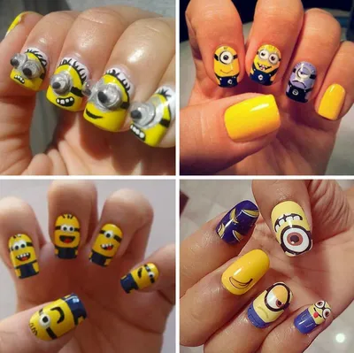 115+ Best Despicable Me Minion Nail Designs and Nail Art | Sarah Scoop