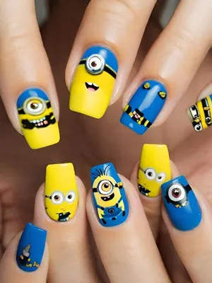 Miss Intensity Nails: Nail Art - Minion Nails!