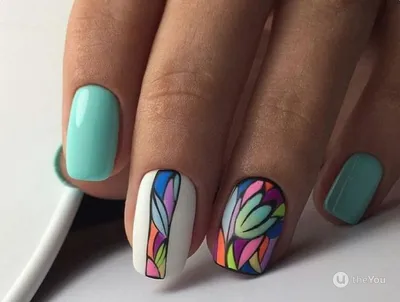 Gradient and Mosaic Nails | dottyaboutnails