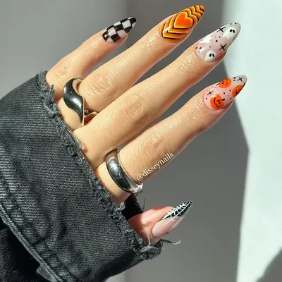 Идеи маникюра на Хэллоуин 2022 | Фото дизайна ногтей на праздник всех  святых | Трендовый nail-art