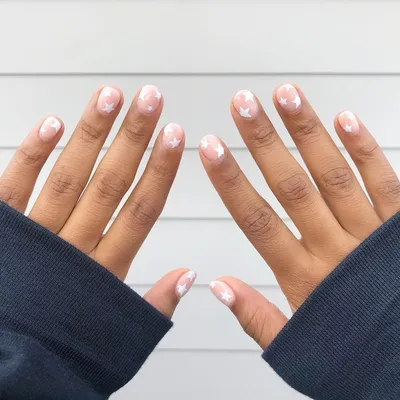 matte nude with almond round nails | Round nails, Fancy nails, Prom nails