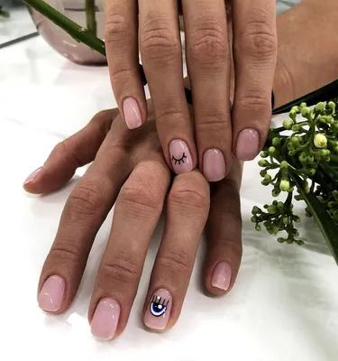 Как сделать Маникюр на Широкие Ногти? |50 фото| — Идеи 2018 | Black almond  nails, Oval acrylic nails, Short almond shaped nails