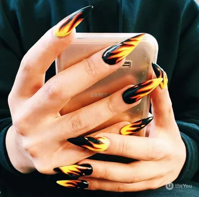 Маникюр с огнем: 20+ модных идей дизайна ногтей