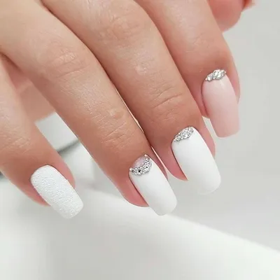 StillNails Накладные ногти с клеем Белое пламя