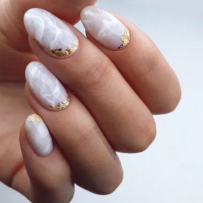 Маникюр нежный,мрамор,золото | Fashion nails, Pretty nails, Ombre acrylic  nails