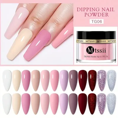 12 Colors Dipping Powder Natural Dry Without Lamp Cure Nails - Temu