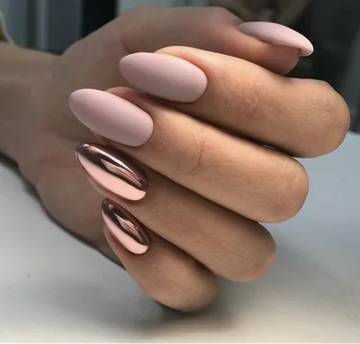 Дизайн ногтей пудровый или цвет увядающей розы. | Classic nails, Nails,  Trendy nails