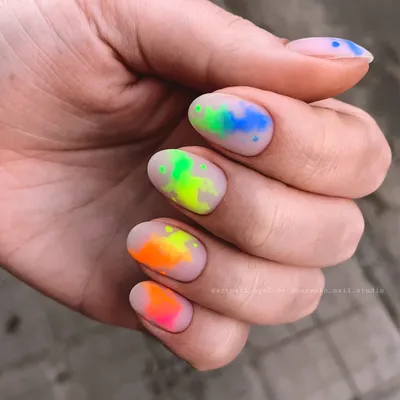 Маникюр радуга | Маникюр, Ногти, Идеи для ногтей