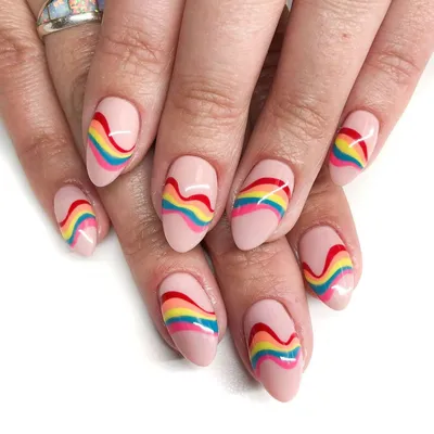 Rainbow nails for pride month! : r/simplynailogical