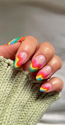 rainbow nails for @donniejpg 🌈✨ | Instagram