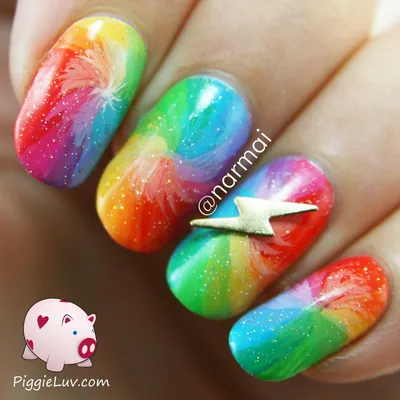 How To Create Rainbow Ombre Nails Using Dip Powder | DipWell | DipWell