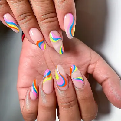 Pastel rainbow nails : r/Nails