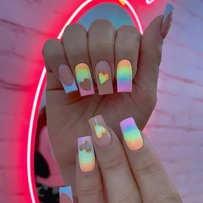 Trend Alert: Rainbow Nails Are Here to Brighten up Your Spring Days |  Fashionisers© | Rainbow nails, Rainbow nail art, Short acrylic nails