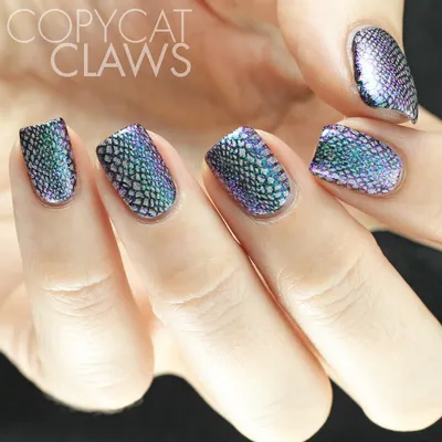 Copycat Claws: Sunday Stamping - Reptile Skin Nails