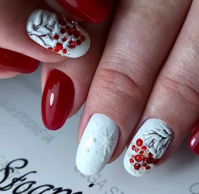 Дизайн Ногтей Рябина (рисунки на ногтях) / Easy Floral Nail Art step by  steps - YouTube