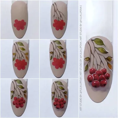 Nailartist Елена Копылова - ОСЕННИЙ МАНИКЮР🍁🍂🍁 А также на ноготках  представлен один из новых оттенков, который появился в палитре и который  самый популярный этой осенью вишнево-коричневый🔥 . Выполнено: Укрепление  ногтей гелем Комби-маникюр