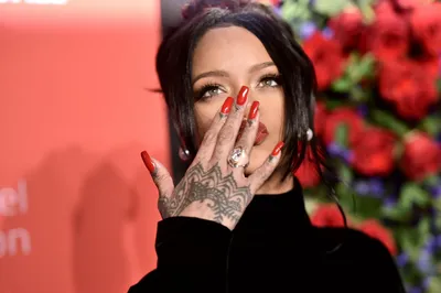 Rihanna's Super Bowl Manicure Featured CND SolarOil