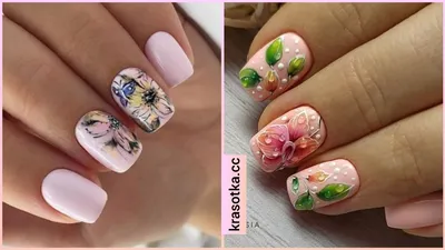 Fashion Nails слайдер-дизайн № G76 - Цветы за 100 руб купить в  интернет-магазине KOKETKA Beauty Shop