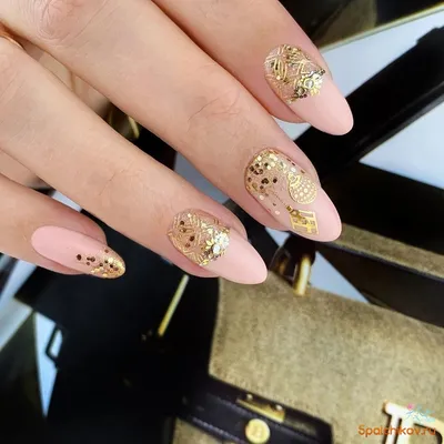 LAK_NAILS Наклейки для ногтей пленки для маникюра мрамор с золотом