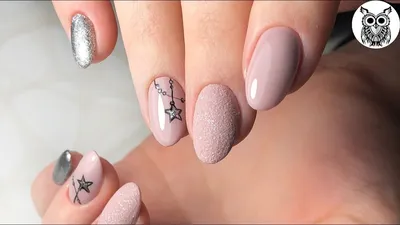 Бархатный песок акриловой пудрой. Маникюр гель-лаком | Velvet Sand for Nail  Art - YouTube