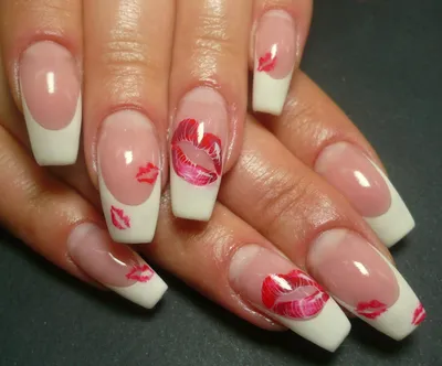 LAK_NAILS Слайдеры наклейки для ногтей сердечки губы дизайн маникюра