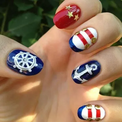 Ancla ⚓ | Fancy nails, Nails, Beach nails