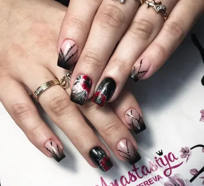 Instagram post by Алина Степаненко Казань • Aug 30, 2016 at 4:39pm UTC |  Arte de uñas de gel, Diseños artísticos en uñas, Uñas con flores