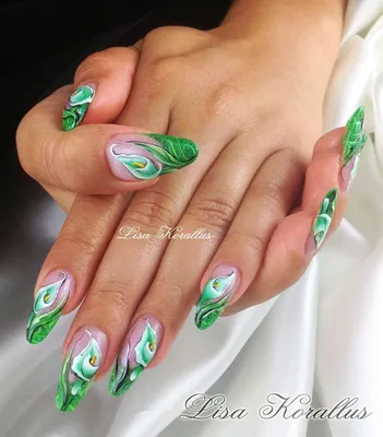 Маникюр с лавандой фото_58 | Manicura de uñas, Manicura, Manicura flores