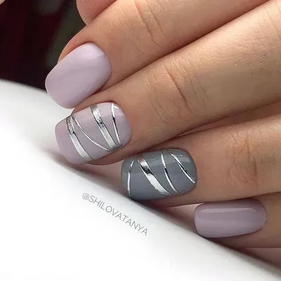 Модный маникюр с волнистыми линиями | Фото дизайна ногтей| Fashionable  manicure with wavy lines - YouTube