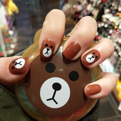 Teddy Bear NailArt / дизайн ногтей / Слайдер дизайн / Мишки Тедди - YouTube