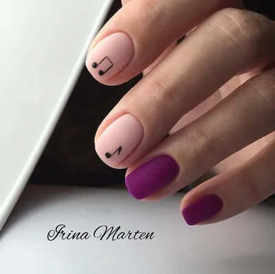 Minimalism nails ideas Маникюр ноты | Music nails, Music note nails, Gel  nails