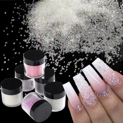 Decorations Micro Nail Caviar Pixie Crystals for Nails DIY - Walmart.com