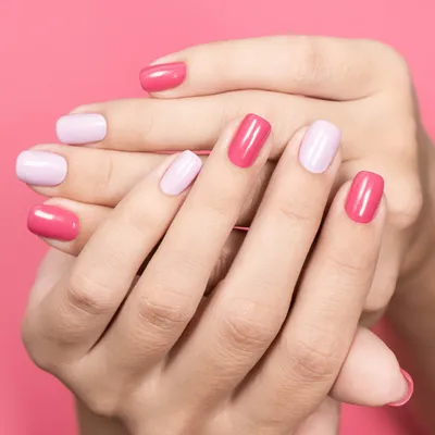 Полосатый маникюр для начинающих в розовых тонах | Pink Stripe Nails! -  YouTube