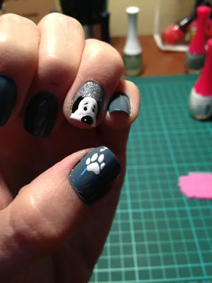 Маникюр с рисунком собаки на ногтях (53 фото) - картинки modnica.club