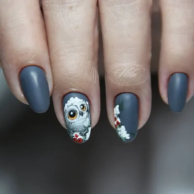 Маникюр сова на ногтях (ФОТО) - trendymode.ru